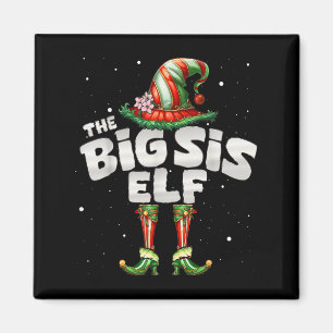I'm The Sister Elf Family Matching Group Christmas Magnet