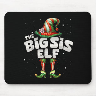 I'm The Sister Elf Family Matching Group Christmas Mouse Pad