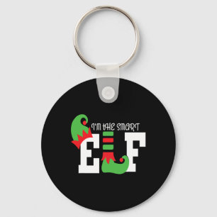 I'm The Smart Elf Matching Family Christmas Funny Key Ring