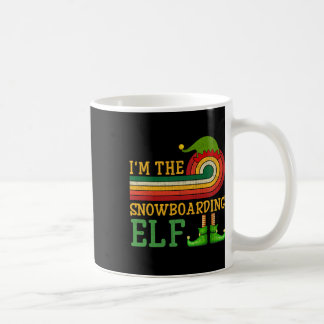 I'm The Snowboarding Elf Matching Group Xmas Party Coffee Mug