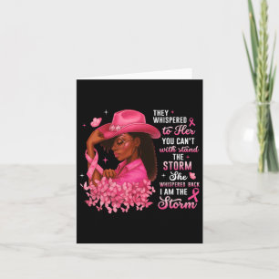 I'm The Storm Black Women Breast Cancer Strong Pin Card