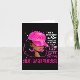 I'm The Storm Black Women Breast Cancer Survivor P Card
