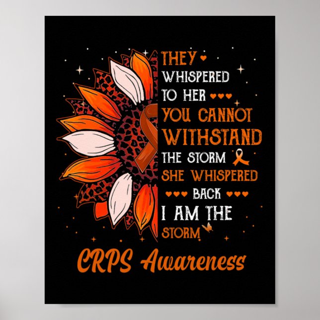 I'm The Storm Crps Awareness Month Warrior Orange  Poster (Front)
