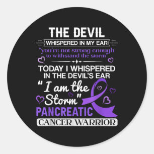 Im The Storm Pancreatic Cancer Awareness Classic Round Sticker