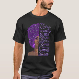 I'm The Storm Strong Purple Domestic Violence Awar T-Shirt