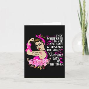 I'm The Storm Strong Women Breast Cancer Warrior P Card