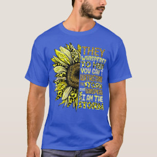 Im The Storm Sunflower Gold Childhood Cancer Aware T-Shirt