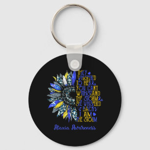 I'm The Storm Sunflower Leopard Ataxia Warrior Sur Key Ring