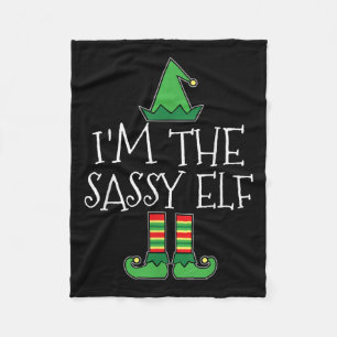 I'm The Sy Elf Matching Family Group Christmas T S Fleece Blanket