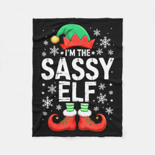 I'm The Sy Elf Shirt Family Matching Christmas Cos Fleece Blanket