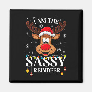 I'm The Sy Reindeer Funny Xmas Holiday Reindeer Lo Magnet