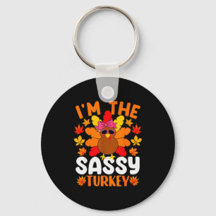 I'm The Sy Turkey Shirt Funny Turkey Thanksgiving  Key Ring