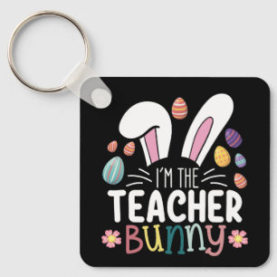 I'm The Teacher Bunny Easter Matching Key Ring