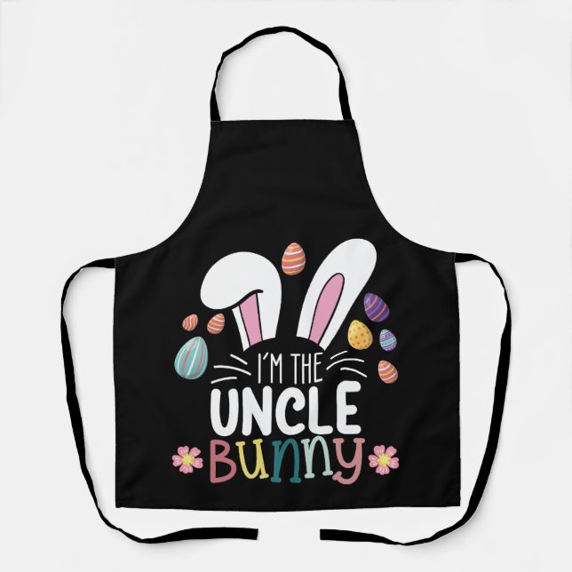 I'm The Uncle Bunny Easter Family Matching Apron (Front)