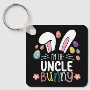 I'm The Uncle Bunny Easter Family Matching Key Ring