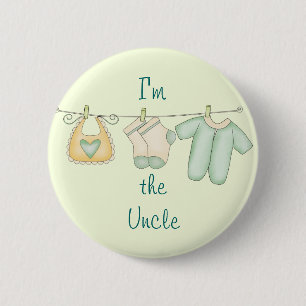 I'm the Uncle Cute New Baby 6 Cm Round Badge