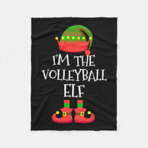 I'm The Volleyball Elf Christmas Holiday Elf Squad Fleece Blanket