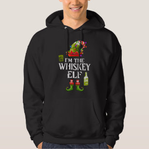 I'm The Whiskey Elf Matching Family Christmas Hoodie