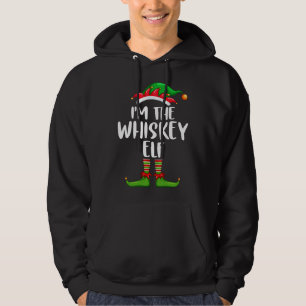 I'm The Whiskey Elf Matching Family Christmas Hoodie