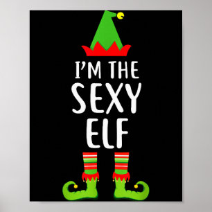 I'm The Y Elf Matching Family Group Christmas T Sh Poster