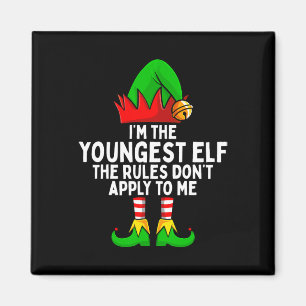 I'm The Youngest Elf Matching Family Christmas  Magnet