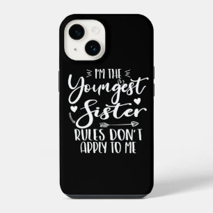 I'm The Youngest Sister Sarcasm Lover Cute Sister iPhone 14 Case