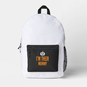 I'm Their Mummy Halloween Mummy Design Printed Backpack