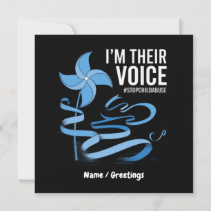 I'm Their Voice Child Abuse Prevention Awareness  Invitation