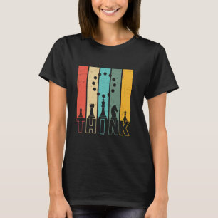 I'm Thinking Chess Pieces Funny Chessboard Chess G T-Shirt