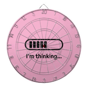 I'm Thinking... Loading Progress Bar Pink Minimali Dartboard