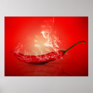 I'm this hot smoking Chilli Poster