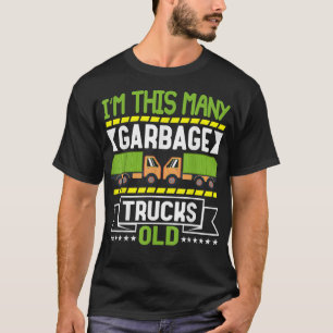 I'm this many Garbage Trucks Old 2nd Birthday T-Shirt