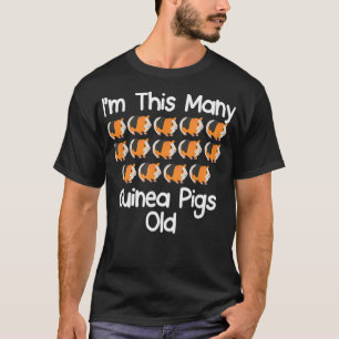 Im This Many guinea pigs Old 14 year old birthday  T-Shirt