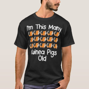 Im This Many guinea pigs Old 15 year old birthday T-Shirt