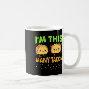 I'm This Many Tacos Second Birthday Twosday Cinco Coffee Mug