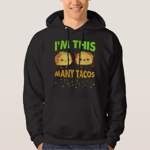 I'm This Many Tacos Second Birthday Twosday Cinco  Hoodie