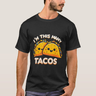 I'm This Many Tacos Second Birthday Twosday Cinco T-Shirt