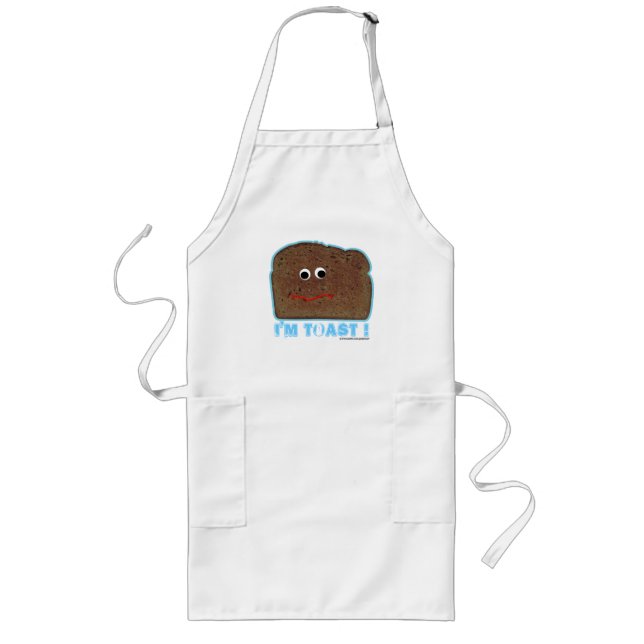 I'm toast! parody humourous apron (Front)