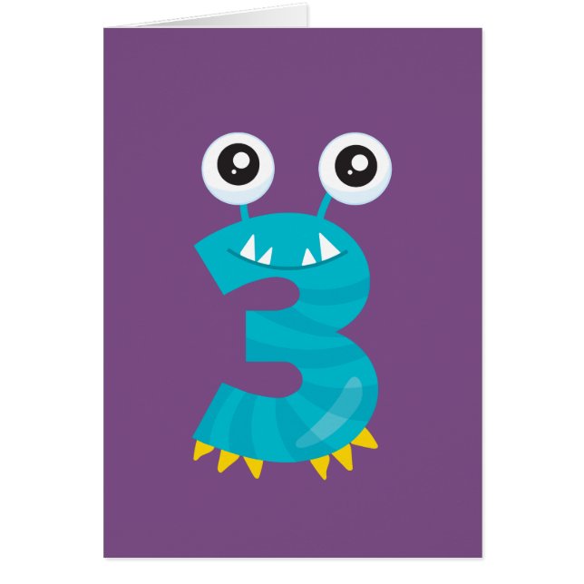 I'm Turning 3! Choose your own colour & add text! (Front)