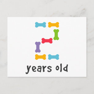 I'm Two Years Old Postcard