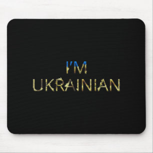 I'm Ukrainian Ukraine Sunflower Retro Ukrainian Mouse Pad