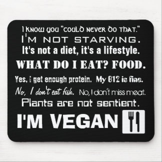 I'm Vegan: Answers Mouse Pad