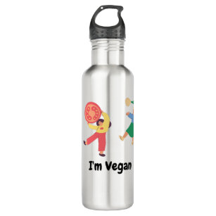 I'M VEGAN, Best Gifts For Vegans, Funny Design 710 Ml Water Bottle