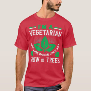 I'm Vegetarian Meme Vegan Plant Powered Vegetarian T-Shirt