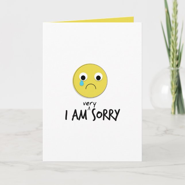 I'm Very Sorry Cards (Front)