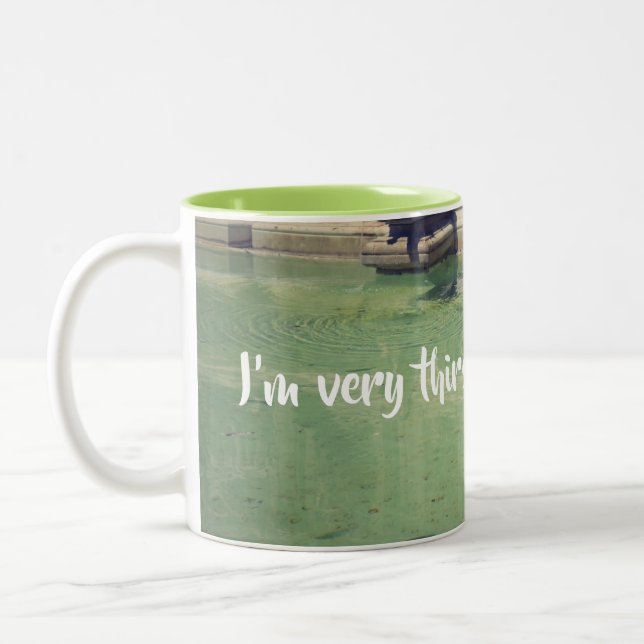 I'm very thirsty Two-Tone coffee mug (Left)