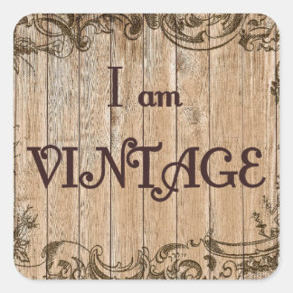 I'm Vintage Square Sticker