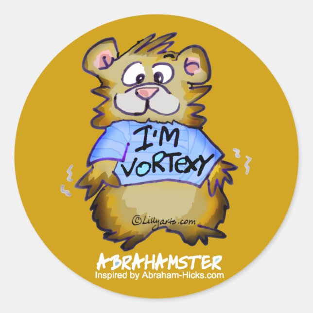 I'm Vortexy Gold Round Sticker (Front)