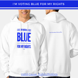 I'm Voting Blue Democrat Hoodie