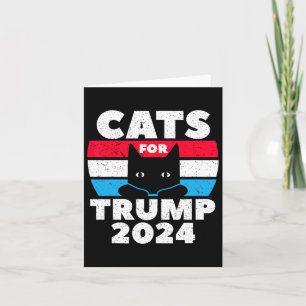 I'm Voting Cats For Trump 2024 Election Debate  Card